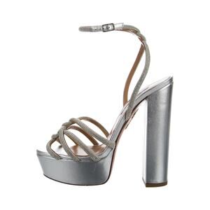 ❤️Aquazzura Leather Crystal Platform Heels❤️